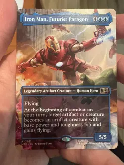 Iron Man, Futurist Paragon 0501 Borderless Marvel Super Heroes MTG NM IN HAND - Image 1