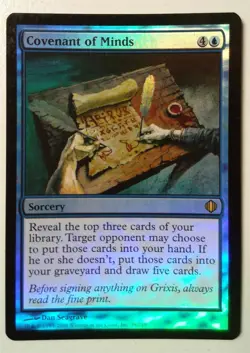 Covenant of Minds *FOIL Rare* Magic MtG x1 Shards of Alara SP - Image 1