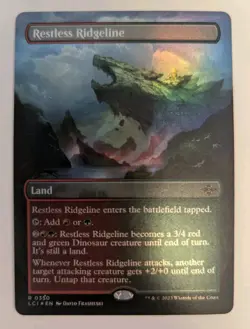 Restless Ridgeline (Borderless) The Lost Caverns of Ixalan Foil - MTG RARE - Image 1