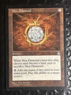 MTG Mox Diamond LIGHT PLAY Stronghold Magic The Gathering MP+/LP- ENG - Image 3