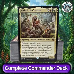 Gishath, Sun's Avatar COMMANDER DECK Dinosaur Ramp Stompy Naya MTG Custom EDH - Image 1