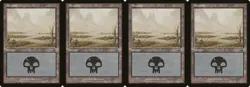 MTG Magic the Gathering - Mercadian Masques: 4x Swamp (340) - Same Art ﴾LP﴿ - Image 1