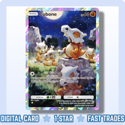 [DIGITAL] Pokemon TCG Pocket - 🤍 Cubone FULL ART - Genetic Apex - ENGLISH - Image 1