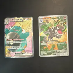 Pokemon TCG Holo Promo 2 Card Lot: Iono's Bellibolt ex SVP 194 + Tyrunt MEP 070 - Image 1