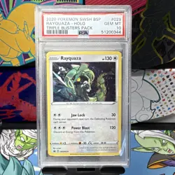 Pokemon Rayquaza 2020 SWSH Sword & Shield Promo Holo SWSH029 PSA 10 - Image 1