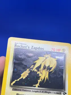 VTG 2000 Pokemon Gym Challenge Rocket’s Zapdos 15/132 Holo Rare NM - Image 4