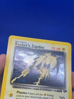 VTG 2000 Pokemon Gym Challenge Rocket’s Zapdos 15/132 Holo Rare NM - Image 5