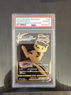 PSA 10 Mew VMAX #280 Full Art UR 2021 Pokemon Japan VMAX Climax Ultra Rare - Image 1