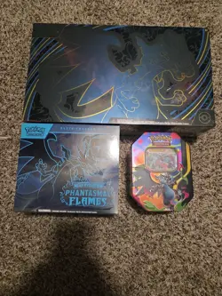 Pokemon Bulk Deal,Mega Charizard Spc, Phantasmal Flame Etb, Mega Charizard X Tin - Image 1