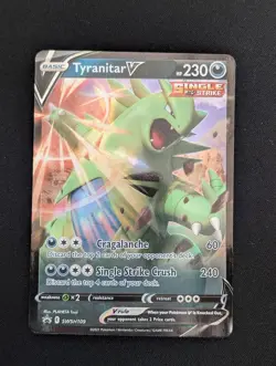 TYRANITAR V SWSH109 SWORD & SHIELD POKEMON PROMO ULTRA RARE - Image 1
