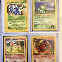 Pokemon TCG Vintage Starter Lot: Shadowless 1st Edition Expedition Rocket Gym LP - Image 5