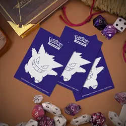 ULTRA PRO – 105CT APEX DECK PROTECTOR SLEEVES - POKEMON ELITE - GENGAR - Image 1