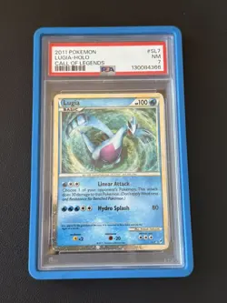 2011 POKEMON CALL OF LEGENDS #SL7 LUGIA-HOLO PSA 7 - Image 1
