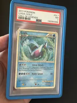 2011 POKEMON CALL OF LEGENDS #SL7 LUGIA-HOLO PSA 7 - Image 3