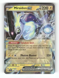 Miraidon ex - 081/198 - Scarlet & Violet - Pokemon - Double Rare - NM - Image 1
