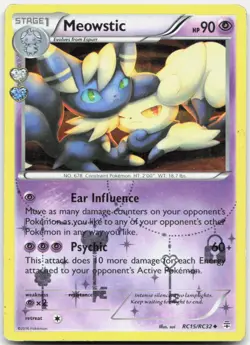 Meowstic RC15/RC32 Uncommon Generations Pokemon Holo MP - Image 1