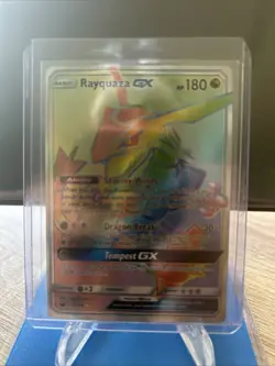 2018 POKEMON CELESTIAL STORM RAYQUAZA GX #177 SECRET/HYPER SGC 9.5 MINT #7713240 - Image 1