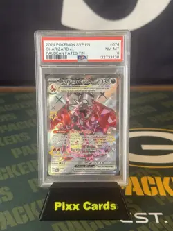 Pokemon TCG Charizard EX Paldean Fates PSA Graded 8 English! - Image 1