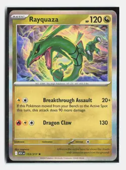 Rayquaza 153/217 Rare Ascended Heroes Holo Near Mint - Image 1