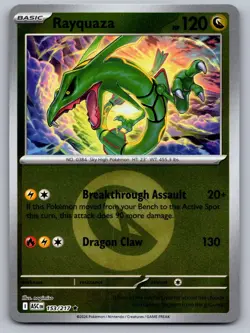 Rayquaza (Energy Symbol Pattern) 153/217 Rare Ascended Heroes Pokemon Near Mint - Image 1