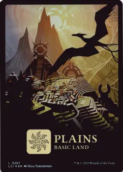 MTG Plains (0287) Foil NM The Lost Caverns of Ixalan Magic 287 - Image 1