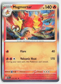 Magmortar (Paldean Fates) 10/091 Rare Deck Exclusives Pokemon Near Mint - Image 1