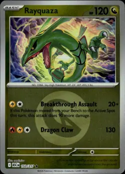 Rayquaza (Energy Symbol Pattern) 153/217 Rare Ascended Heroes Pokemon Near Mint - Image 1