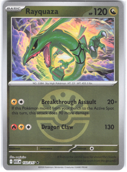 Rayquaza 153/217 Friend Ball Reverse Ascended Heroes NM Pokemon TCG - Image 1