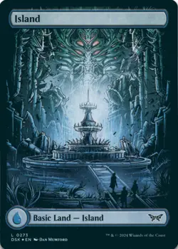 MTG Island (0273) - Full Art Foil NM Duskmourn: House of Horror Magic 273 - Image 1