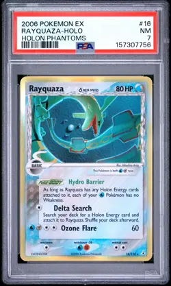 Pokemon Rayquaza Holo Holon Phantoms 16/110 PSA 7 - Image 1
