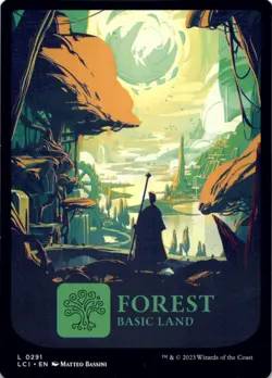 MTG Forest (0291) Normal NM The Lost Caverns of Ixalan Magic 291 - Image 1