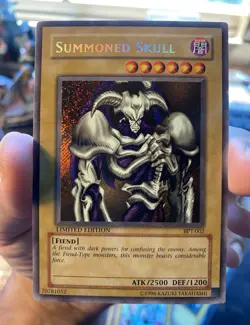 Yugioh Summoned Skull 2002 Tin Secret Rare Limited BPT-002 - Image 1