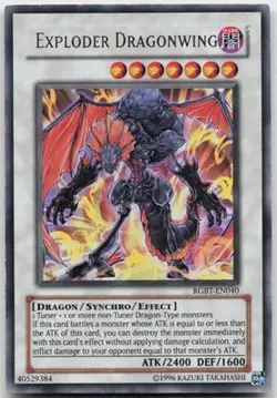 Exploder Dragonwing RGBT-EN040 Ultra Rare Unlimited Lightly Played Yugioh - Image 2