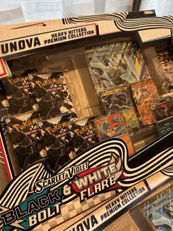 Pokemon TCG: Black Bolt & White Flare Unova Heavy Hitters Premium Collection Box - Image 1