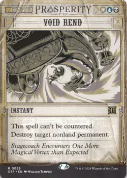 MTG Void Rend Normal NM Outlaws of Thunder Junction: Breaking News Magic 59 - Image 1