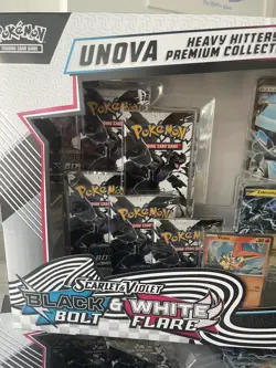 Pokemon TCG Unova Heavy Hitters Premium Black Bolt & White Flare Card Collection - Image 5