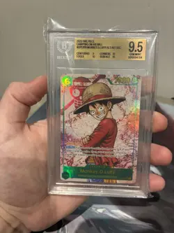 BGS 9.5 2025 One Piece Monkey D Luffy OP13-118 Carrying On His Will Alt Art SEC - Image 3