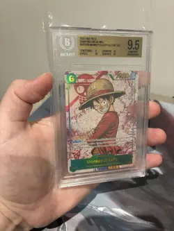 BGS 9.5 2025 One Piece Monkey D Luffy OP13-118 Carrying On His Will Alt Art SEC - Image 4