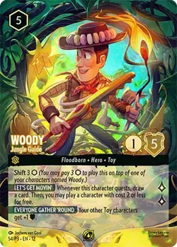 WOODY - Jungle Guide 54/P3 Set Champ Promo Enchanted Foil Wilds Unknown Lorcana - Image 1