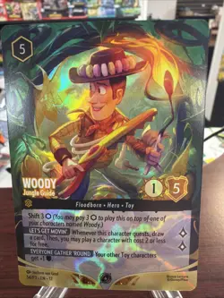 Disney Lorcana – Woody, Jungle Guide - Set Championship Top 8 Foil Promo - Image 1