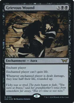 MTG Grievous Wound Foil NM Duskmourn: House of Horror Magic 102 - Image 1