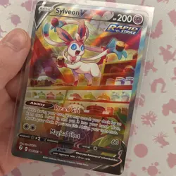 Pokemon Sylveon V 184/203 Evolving Skies Alt Full Art Holo Ultra Rare Eng - Image 4