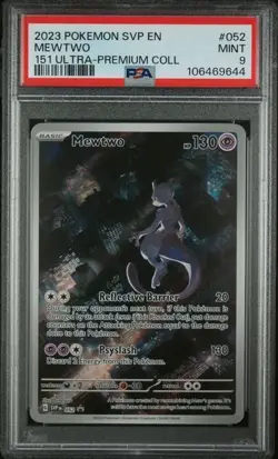 Mewtwo SVP 052 SVP052 151 Promo Pokemon TCG PSA 9 - Image 1