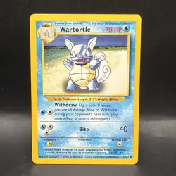 Pokemon Base Set Wartortle Uncommon Card 42/102 - Image 1