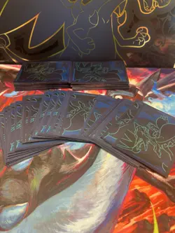 Pokemon TCG Charizard ETB Card Sleeves 25ct Phantasmal Flames Elite Trainer Box - Image 1