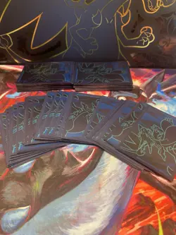 Pokemon TCG Charizard ETB Card Sleeves 25ct Phantasmal Flames Elite Trainer Box - Image 2