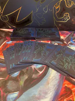 Pokemon TCG Charizard ETB Card Sleeves 25ct Phantasmal Flames Elite Trainer Box - Image 3