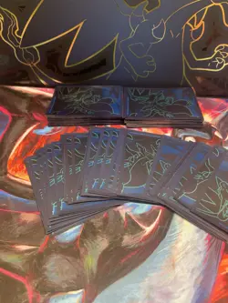 Pokemon TCG Charizard ETB Card Sleeves 25ct Phantasmal Flames Elite Trainer Box - Image 4