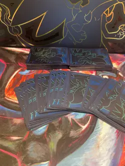 Pokemon TCG Charizard ETB Card Sleeves 25ct Phantasmal Flames Elite Trainer Box - Image 5