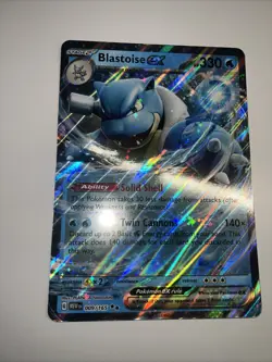 Pokemon Blooming Waters 151 JUMBO CARD Blastoise ex 009/165 - Image 1